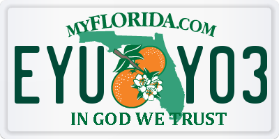 FL license plate EYUY03