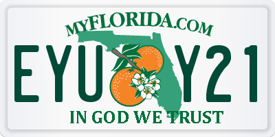 FL license plate EYUY21