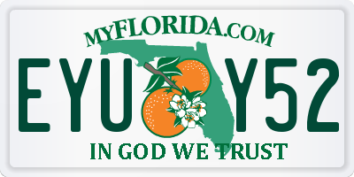 FL license plate EYUY52