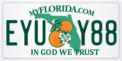 FL license plate EYUY88