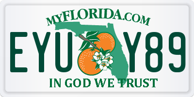 FL license plate EYUY89