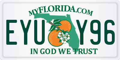 FL license plate EYUY96