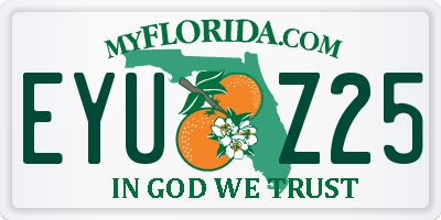 FL license plate EYUZ25