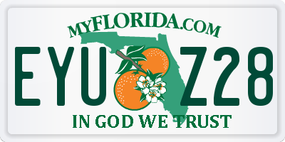 FL license plate EYUZ28