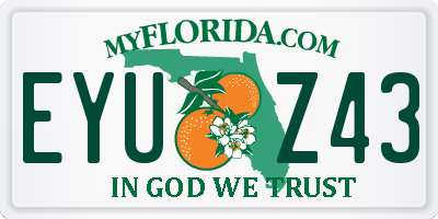 FL license plate EYUZ43