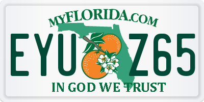 FL license plate EYUZ65