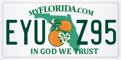 FL license plate EYUZ95