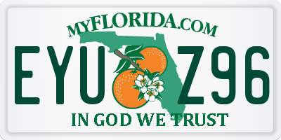 FL license plate EYUZ96
