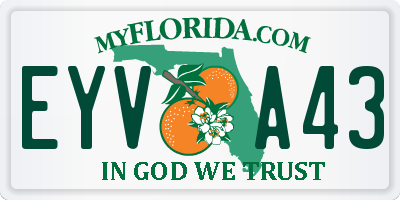 FL license plate EYVA43