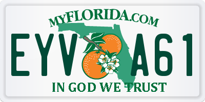 FL license plate EYVA61