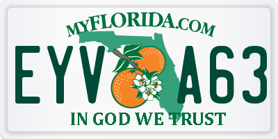 FL license plate EYVA63
