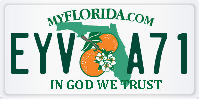 FL license plate EYVA71