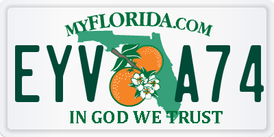 FL license plate EYVA74