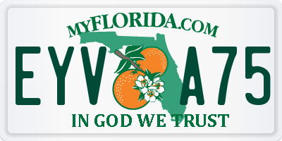 FL license plate EYVA75