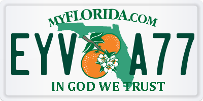 FL license plate EYVA77
