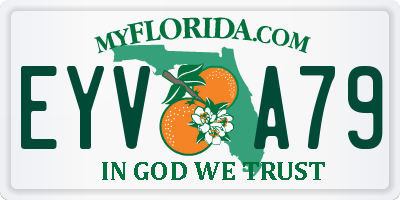 FL license plate EYVA79