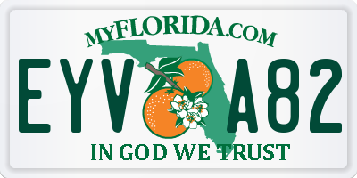 FL license plate EYVA82