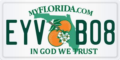 FL license plate EYVB08