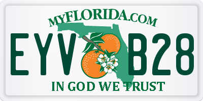 FL license plate EYVB28