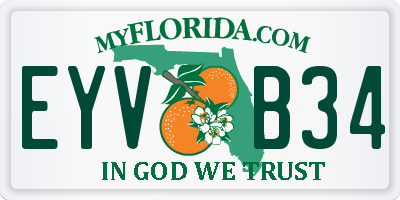 FL license plate EYVB34