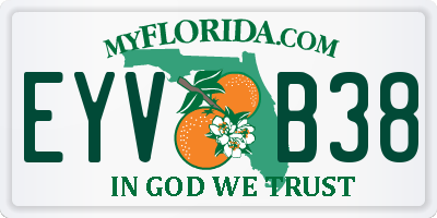 FL license plate EYVB38