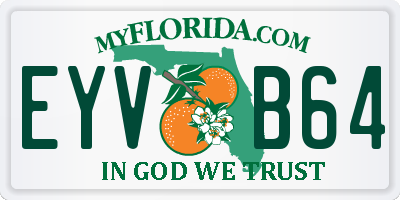 FL license plate EYVB64