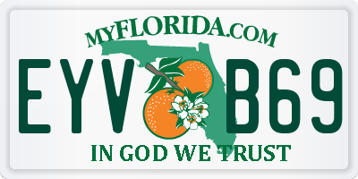 FL license plate EYVB69