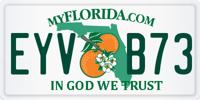 FL license plate EYVB73