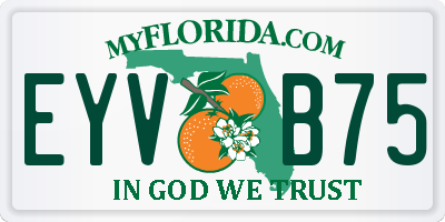FL license plate EYVB75