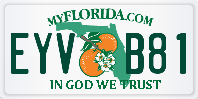 FL license plate EYVB81