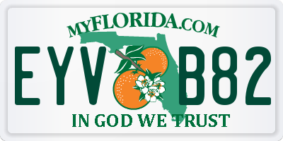 FL license plate EYVB82