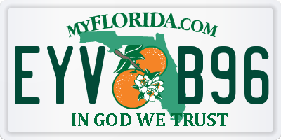 FL license plate EYVB96
