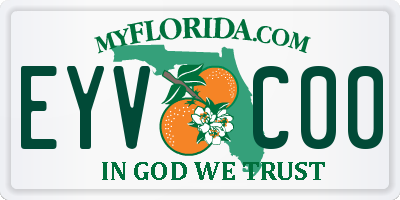 FL license plate EYVC00