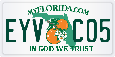 FL license plate EYVC05