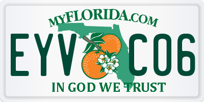 FL license plate EYVC06