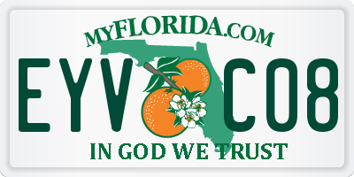 FL license plate EYVC08