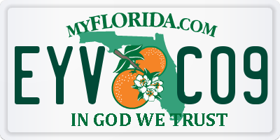 FL license plate EYVC09