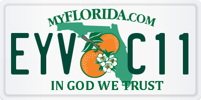 FL license plate EYVC11