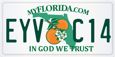 FL license plate EYVC14