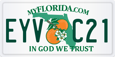 FL license plate EYVC21