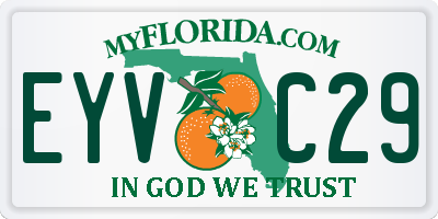 FL license plate EYVC29