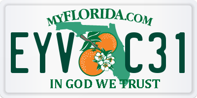 FL license plate EYVC31