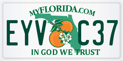 FL license plate EYVC37