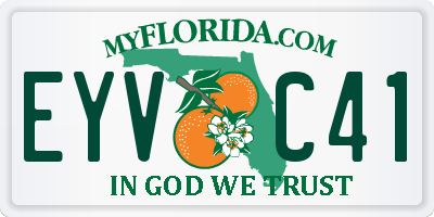 FL license plate EYVC41