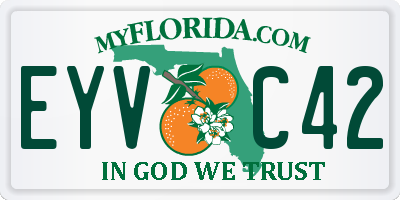 FL license plate EYVC42