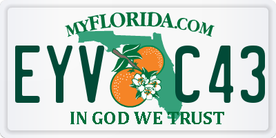FL license plate EYVC43