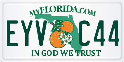FL license plate EYVC44