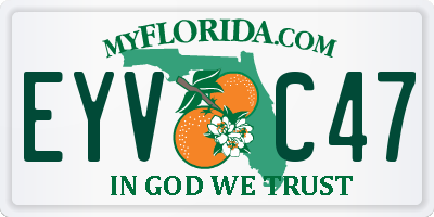 FL license plate EYVC47