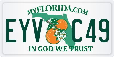 FL license plate EYVC49