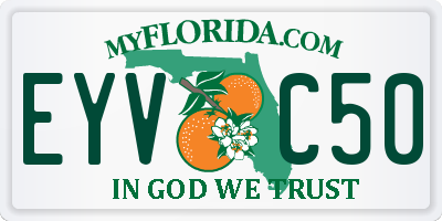 FL license plate EYVC50